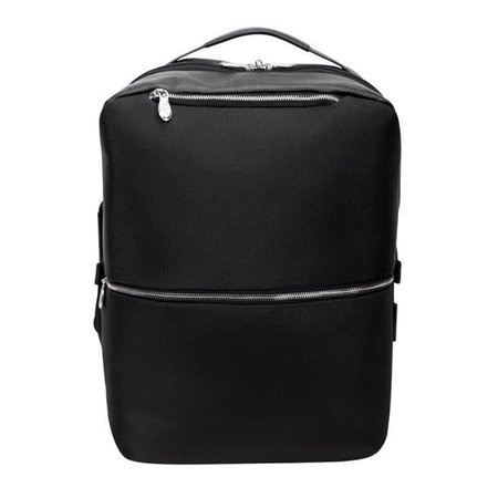 MCKLEINUSA McKlein USA 78875 17 in. U Series East Side Nylon 2-in-1 Laptop & Tablet Convertible Travel Backpack & Cross-Body; Black 78875